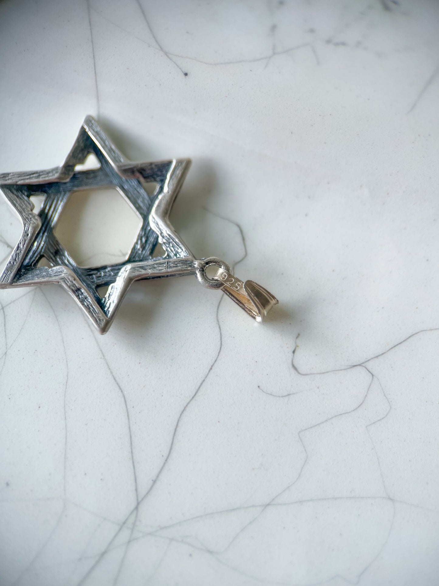 Vintage Star of David Sterling Silver Charm