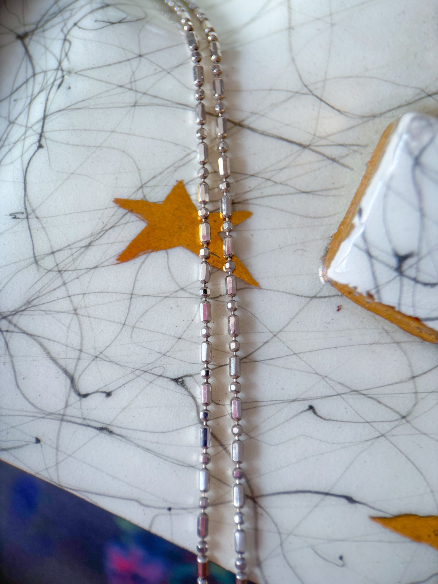 Vintage Bezel Set Natural Diamond Pendant 14k White Gold Charm with Ball Chain