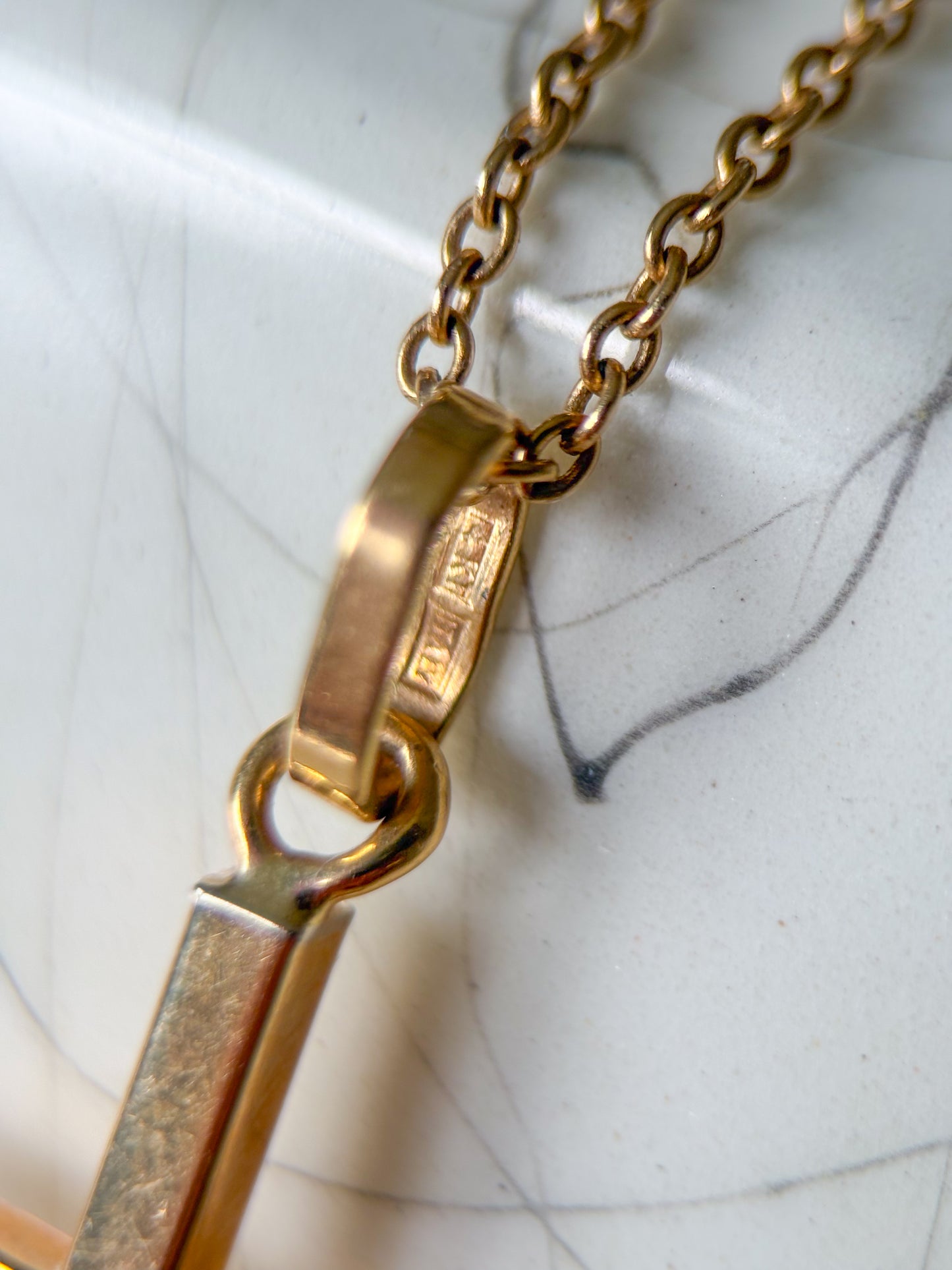 Vintage 14k Yellow Gold Cross Charms