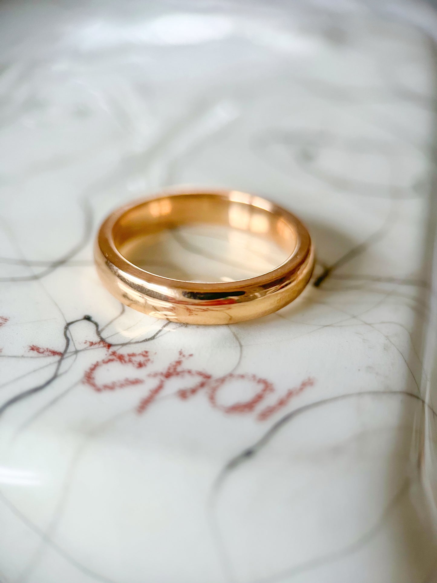 Vintage 10k Donut Yellow Gold Band Ring