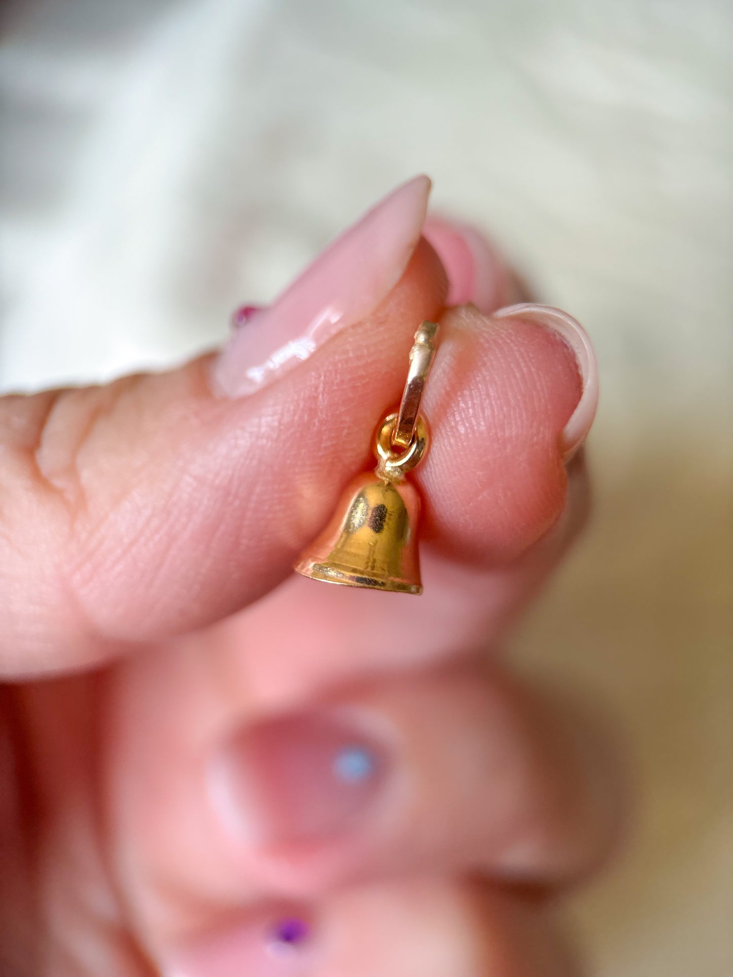 Vintage Bell 14k Yellow Gold Charm
