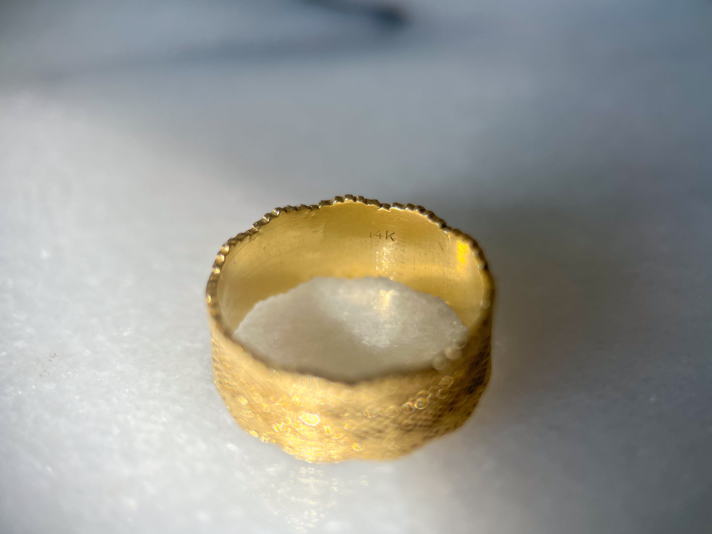 Vintage Lace 14k Yellow Gold Band Ring