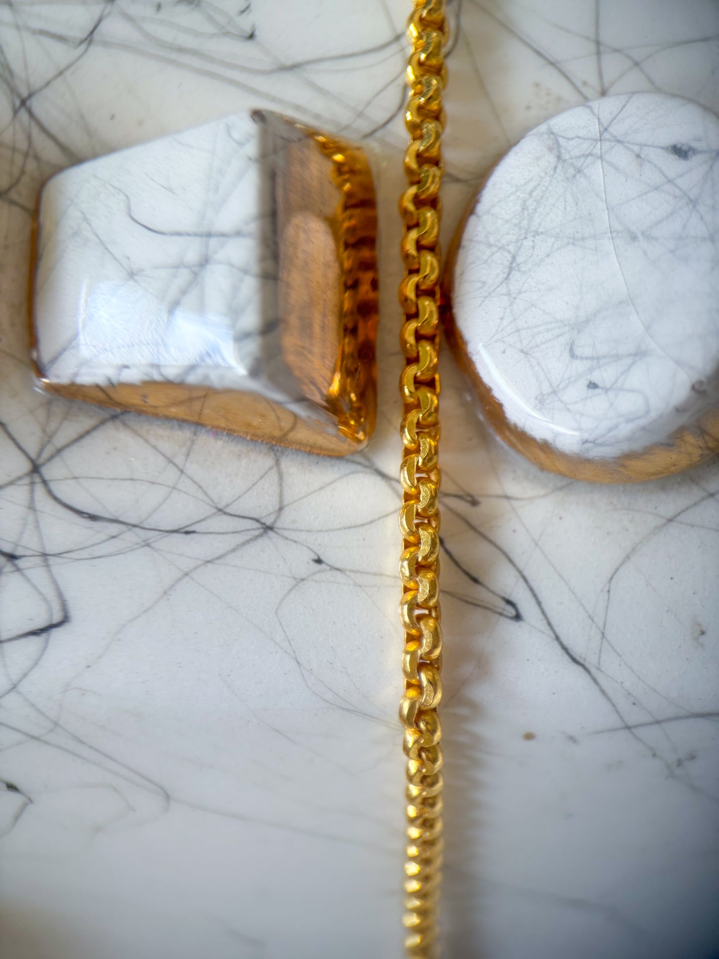 Vintage Rolo 22k Yellow Gold Chain 18.5 Inch Necklace