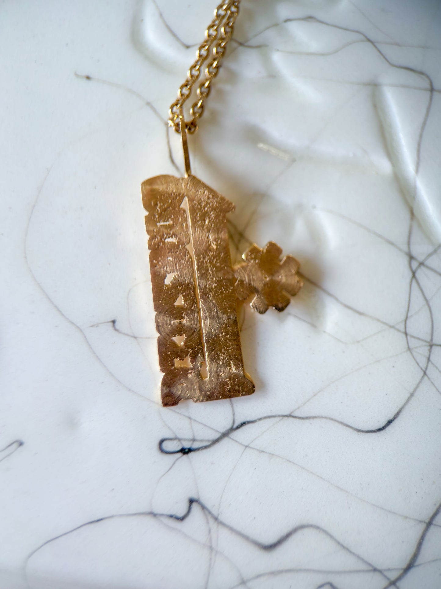 Vintage "#1 Grandma" 14k Yellow Gold Charm