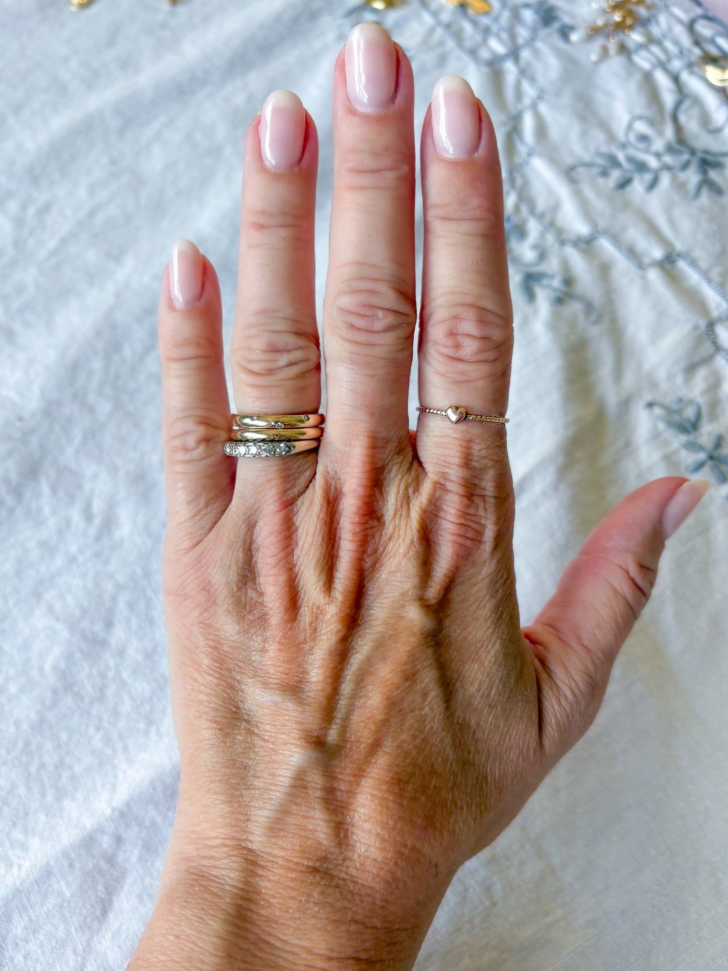 Vintage Mini Heart Dainty 10k Yellow Gold Ring