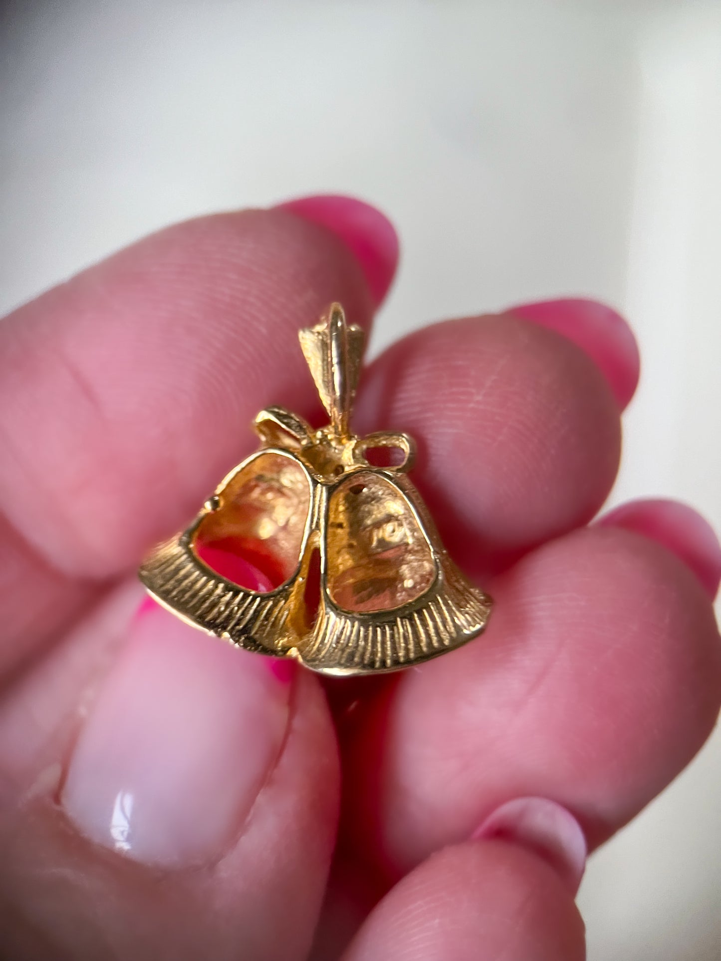 Vintage Bells 14k Yellow Gold Charm