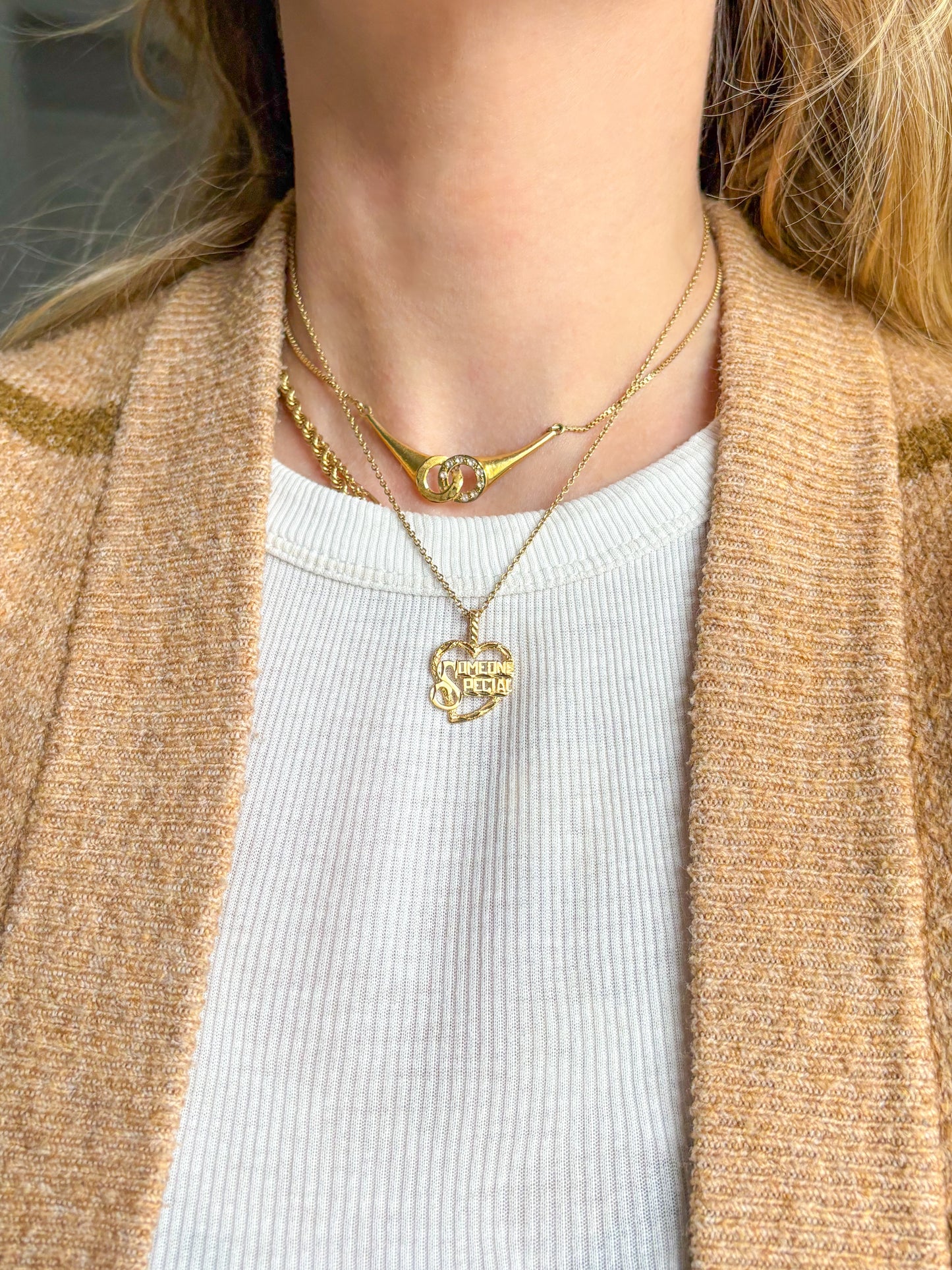 Vintage “Someone Special" 14k Yellow Gold Heart Charm