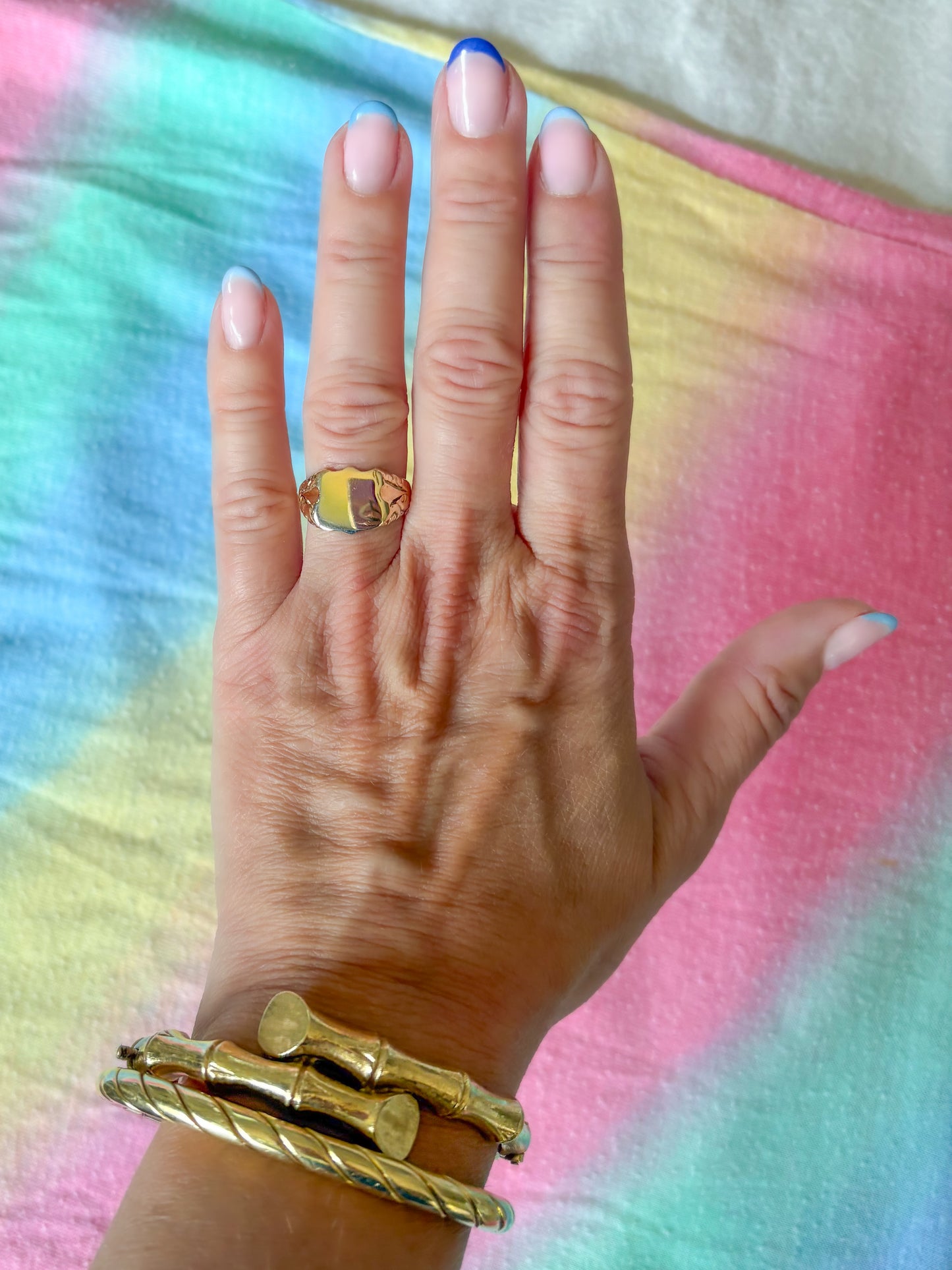 Vintage Signet 14k Yellow Gold Ring