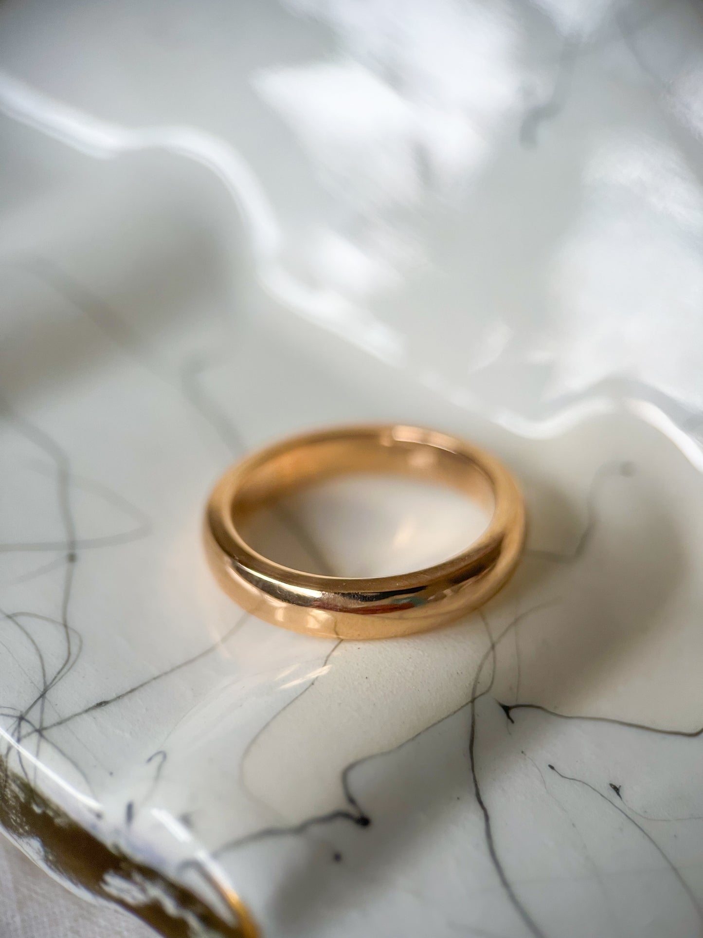 Vintage 10k Donut Yellow Gold Band Ring