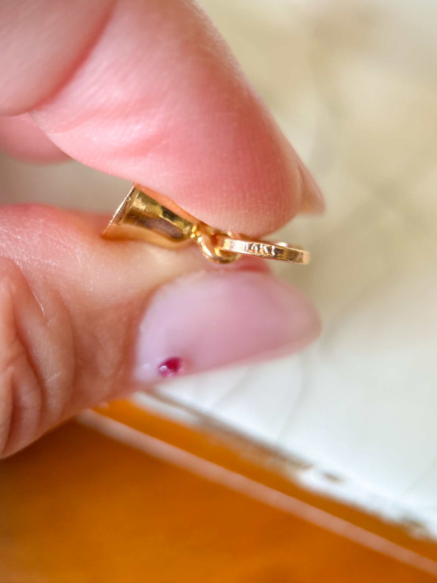 Vintage Bell 14k Yellow Gold Charm