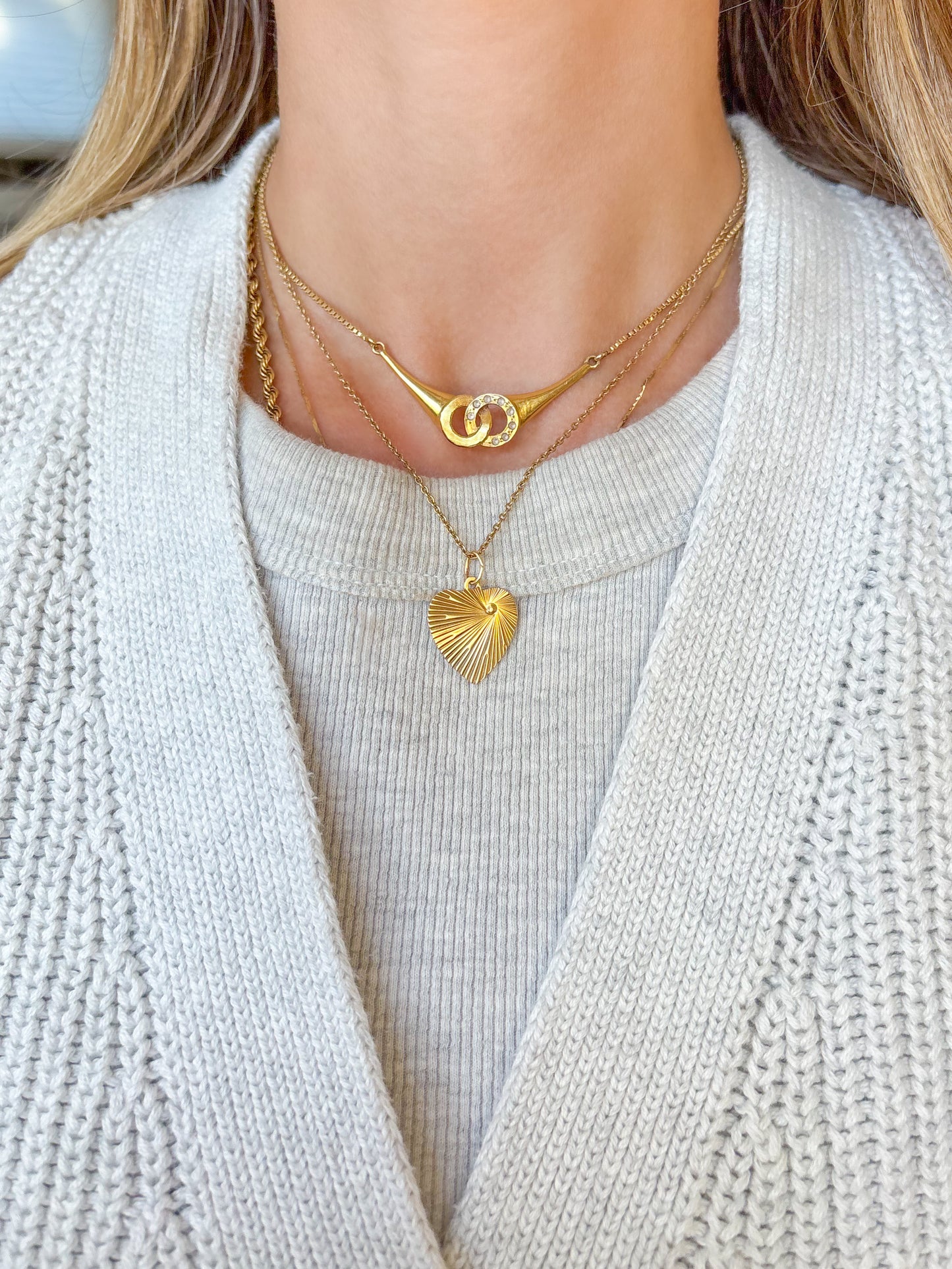 Vintage Engine Turned Heart 14k Yellow Gold Charm, Engraved: "Remember thou keep holy the Sabbath day"