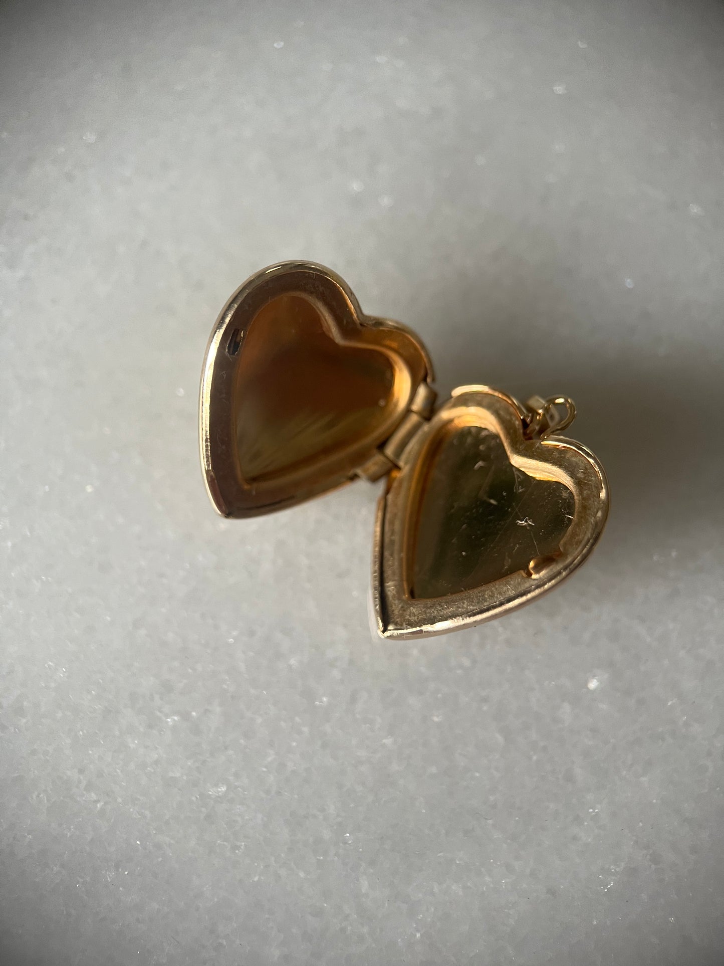 Vintage Heart Locket 14k Yellow Gold Charm
